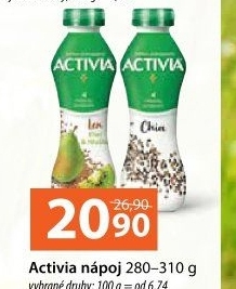Jogurtový nápoj Activia Danone