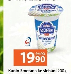 Smetana ke šlehání Kunín 31%