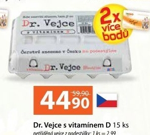 Vejce z podestýlky s vitamínem D Dr. Vejce