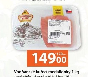 Kuřecí medailonky z prsou Vodňanské kuře