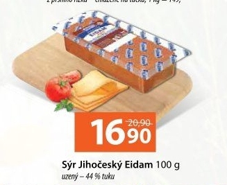 Sýr Eidam uzený 44% Jihočeský Madeta