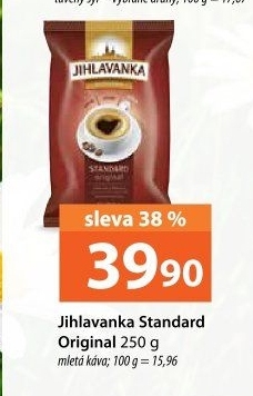 Mletá káva Standard Jihlavanka