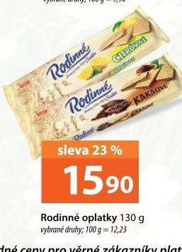 Oplatky Rodinné Sedita