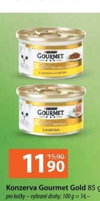 Konzerva pro kočky Gold Gourmet Purina