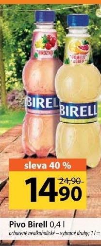 Nealkoholické pivo ochucené Birell