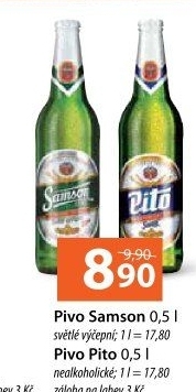 Pivo světlé výčepní 10° Samson