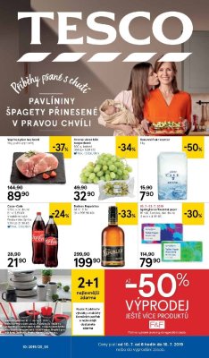 akční leták Tesco 10.7.2019-16.7.2019
