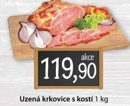 Uzená krkovice s kostí