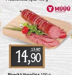 Salám Vysočina písecká Maso uzeniny Písek