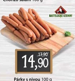 Párky s nivou Kostelecké uzeniny