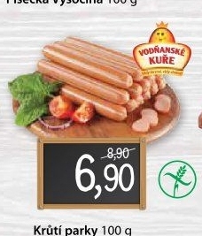 Párky krůtí Vodňanské kuře