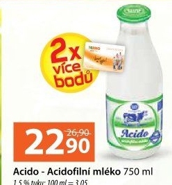 Mléko Acido Bohemilk - 1,5% polotučné