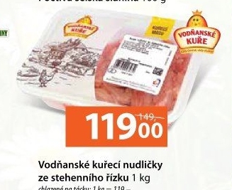 Kuřecí nudličky ze stehenního řízku Vodňanské kuře