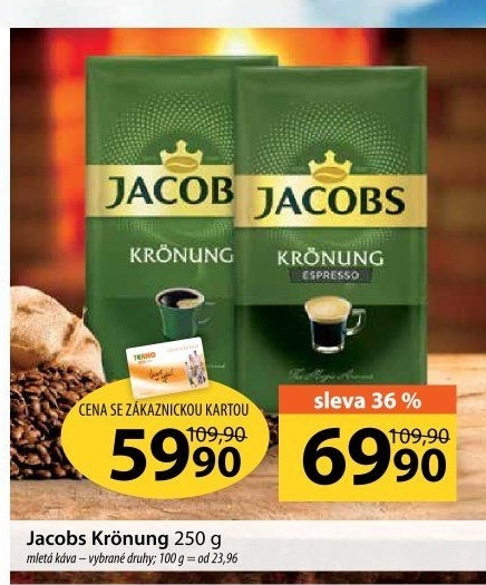 Mletá káva Jacobs Krönung