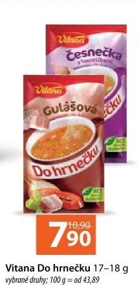 Instantní polévka do hrnečku Vitana