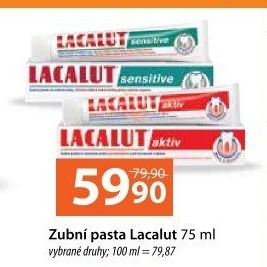 Pasty na zuby Lacalut