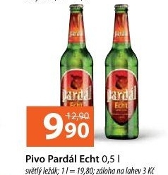 Pivo světlý ležák 11° Echt Pardál