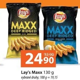 Chipsy vroubkované Maxx Lay'