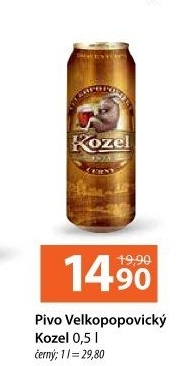 Pivo černé výčepní 10° Velkopopovický Kozel