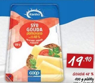 Sýr Gouda 48% Ranko