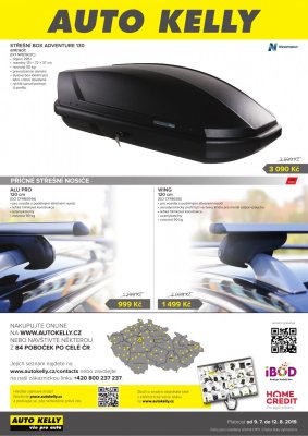 akční leták Auto Kelly 9.7.2019-12.8.2019