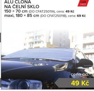 Clona na přední sklo auta CarFace