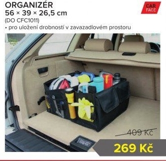 Organizér do kufru CarFace