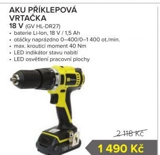 Aku vrtačka Starline