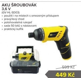 Aku šroubovák Starline