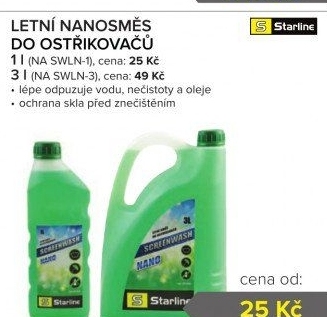 Směs do ostřikovačů letní Nano Starline