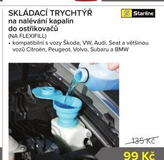 Trychtýř do auta Starline