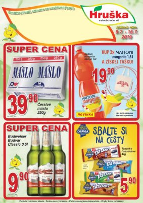akční leták Hruška 9.7.2019-15.7.2019