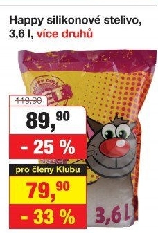 Stelivo pro kočky silikátové Happy Cool Pet