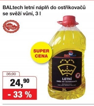 Směs do ostřikovačů letní Baltech