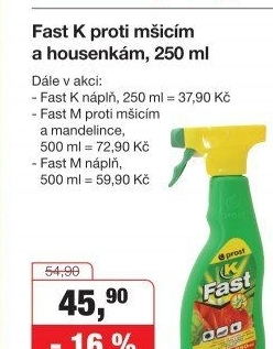 Přípravek proti hmyzu Fast K Prost
