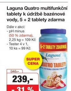 Přípravek do bazénu pH minus Laguna