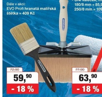 Hranatá malířská štětka Spokar