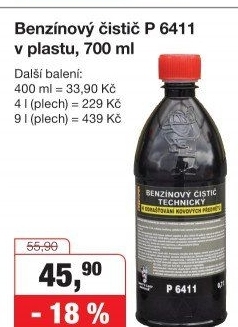 BENZÍNOVÝ ČISTIČ