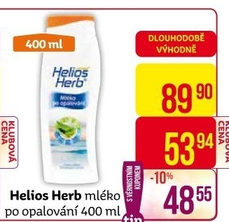 Mléko po opalování Helios Herb