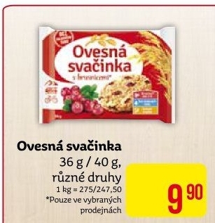 Sušenky Ovesná svačinka