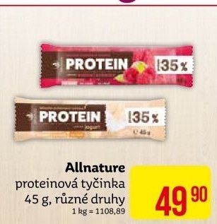 Proteinová tyčinka Allnature