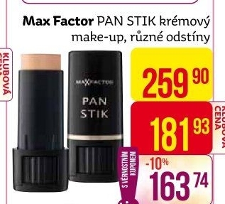 Make up v tyčince Panstik Max Factor