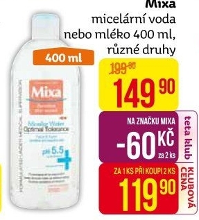 Micelární voda Mixa