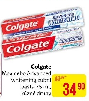 Pasty na zuby Max Colgate