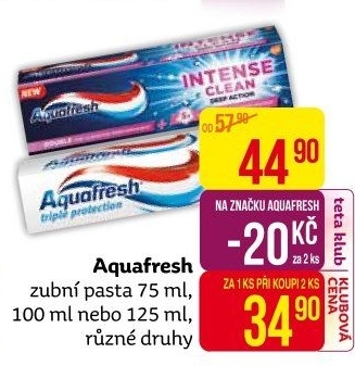 Pasta na zuby Aquafresh