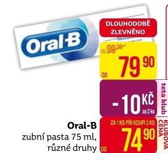 Pasty na zuby Oral-B