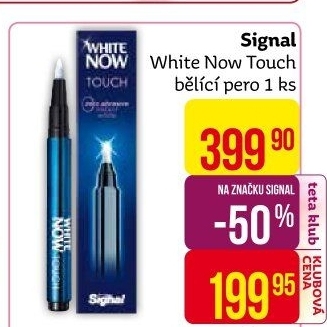 Zubní pero bělicí White Now Touch Signal