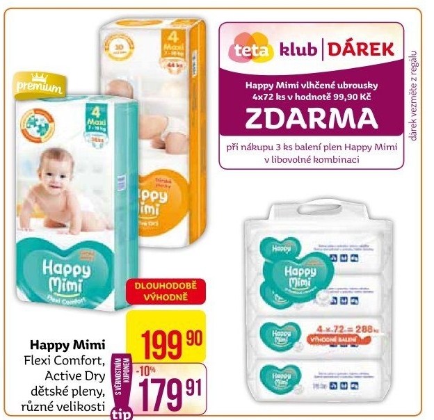 Pleny dětské Happy Mimi Flexi Comfort