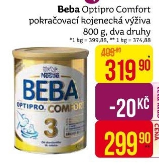 Mléčná výživa Beba Optipro Comfort Nestlé