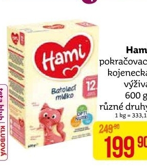 Výživa mléčná Hami